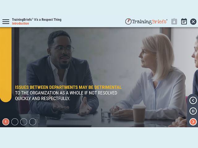 TrainingBriefs® It’s a Respect Thing