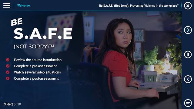 Be S.A.F.E. (Not Sorry): Preventing Violence in the Workplace™ (Advantage Course)