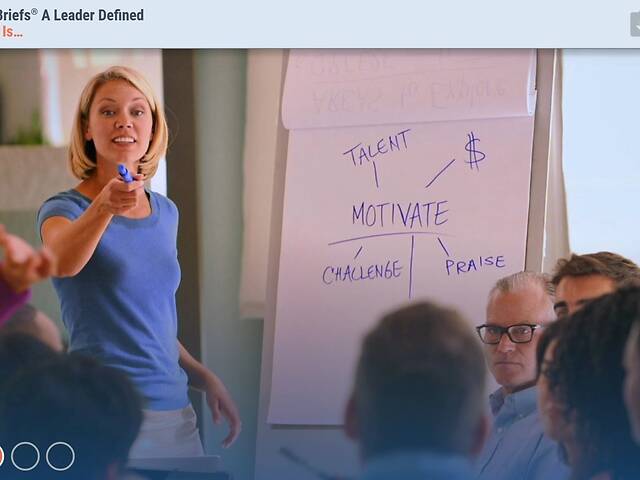 TrainingBriefs® A Leader Defined
